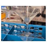 Martini/Cocktail Glasses w/Tray