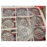 Libbey Bubble Base Tumblers w/2 Tray