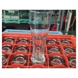 Pislner Beer Glasses w/Tray