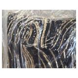 Black and Gold Suare Table Clothes
