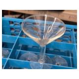 Martini/Cocktail Glasses w/Tray