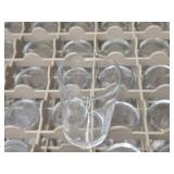 Clear Glass Tumblers w/Tray