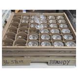 5 1/2oz Brandy Glasses w/Tray