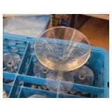 Martini/Cocktail Glasses w/Tray