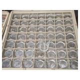Clear Glass Tumblers w/Tray