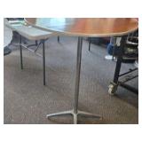 Wood High Top Tables w/Rolling Cart