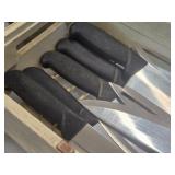 Butcher Knives w/Tray