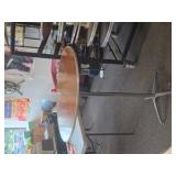 Wood High Top Tables w/Rolling Cart