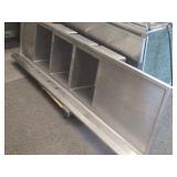 3 Bay Wall Mount Sink w/3 Legs