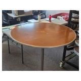 Wood High Top Tables w/Rolling Cart