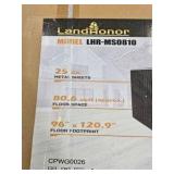 Unused 2026 LandHonor 8ft x 10ft Galvanized Apex Roof Metal Shed LHR-MS0810