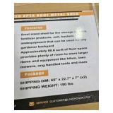 Unused 2026 LandHonor 8ft x 10ft Galvanized Apex Roof Metal Shed LHR-MS0810