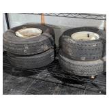 Lot of 4 Trailer Tires - 3 Matching 1 Odd