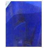 Large Uline Blue Rolling Trash Can - 65 Gallon