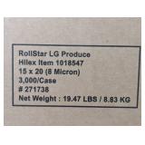 15,000 Hilex® Produce Bag Roll 20X15 IN HDPE