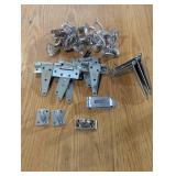 Large Lot of Hinges and Handrail Brackets with Couple Extras