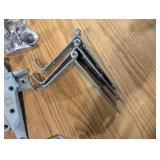Large Lot of Hinges and Handrail Brackets with Couple Extras