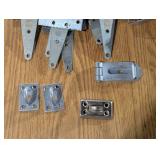 Large Lot of Hinges and Handrail Brackets with Couple Extras