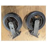 Pair of Heavy Duty 8x2 Casters - Swivel