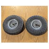 Pair of 4.10/3.50-4 Utility Wheels