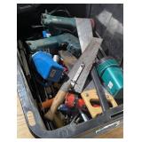 Large Bin of Mixed Tools and Hardware