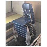 Set of 6 Stacking Heavy Duty Commercial Chairs