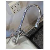 Large Cast Iron Utility Sink With Faucet and Drain - Very Heavy