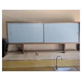 Modern Vintage Wall Cabinet - Sliding Doors and Shelves