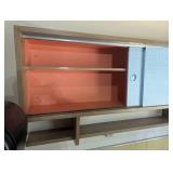 Modern Vintage Wall Cabinet - Sliding Doors and Shelves