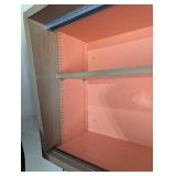 Modern Vintage Wall Cabinet - Sliding Doors and Shelves