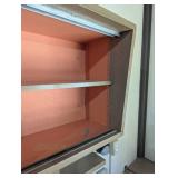 Modern Vintage Wall Cabinet - Sliding Doors and Shelves