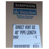Set of 4 - Simpson direct Vent GS 48" Pipe (QTY-4)