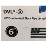 Set of 3 - DuraVent Model DVL Double Wall Stove Pipe 6in. Diameter X 48in. Double Wall Stove Pipe Length (Qty-3)