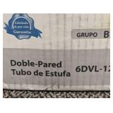 Set of 3 - DuraVent Model DVL Double Wall Stove Pipe 6in. Diameter X 12in. Double Wall Stove Pipe Length (Qty-3)