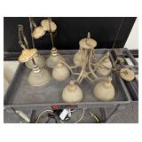 4 Piece Kitchen Light Set - 1 Chandelier and 3 Pendant