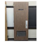 82" x 30" x 1-3/4" Thick Commercial Door - Handles, Vent, Hinges