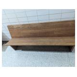 Solid Oak Benches - 81" Long x 21" Deep x 33" High - Very Sturdy and can be cut to size