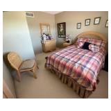 5-Piece Wicker Bedroom Suite - full size