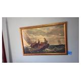 Framed Print by Homer "Breezing Up"
