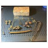 Vintage jewelry with box