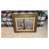 Rare John A Noble oil on canvas painting 24" x 20”