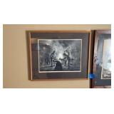 John A. Noble lithograph Blacksmith & Sons 23” x 19