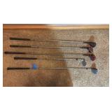5 Vintage golf clubs