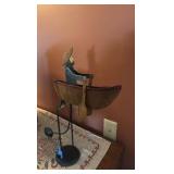 Vintage Balancing Toy Pendulum Painted Man in A Row Boat