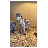 (2) Bombay company porcelain horse; planter