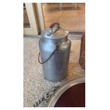Vintage Hammered coaster. woven demijohn flask, Buenilum Micarta tray