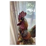 Vintage porcelain rooster figurine marked Japan