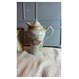 Porcelain Bavaria chocolate part and a pitcher