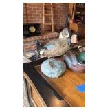 (4) ducks, 1 is taxidermy