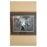 John A. Noble lithograph Blacksmith & Sons 23” x 19
